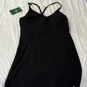 NWT Halara Black Racerback Strap Mini Dress